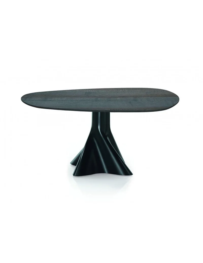 Tavolo SHIFT a goccia in legno massello Gray Ash 115 cm By Oliver B.