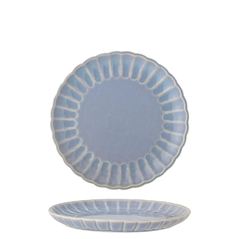 Bord aardewerk donkerblauw Latina 20cm