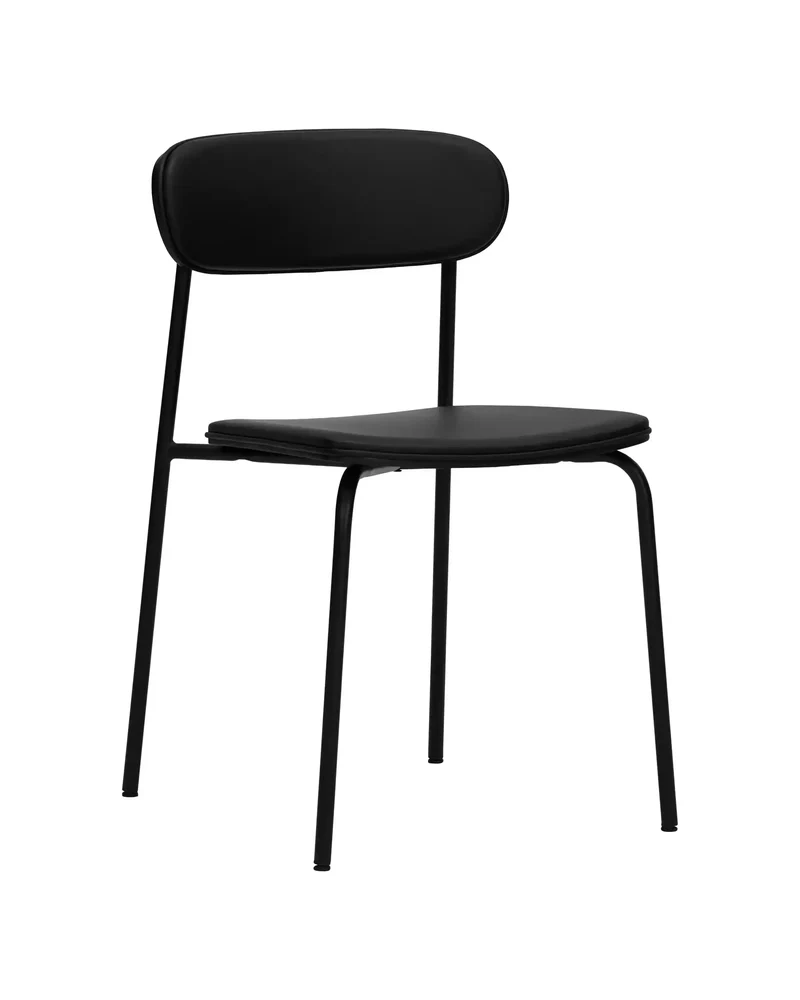 Pova stoel zwart - 2 stuks