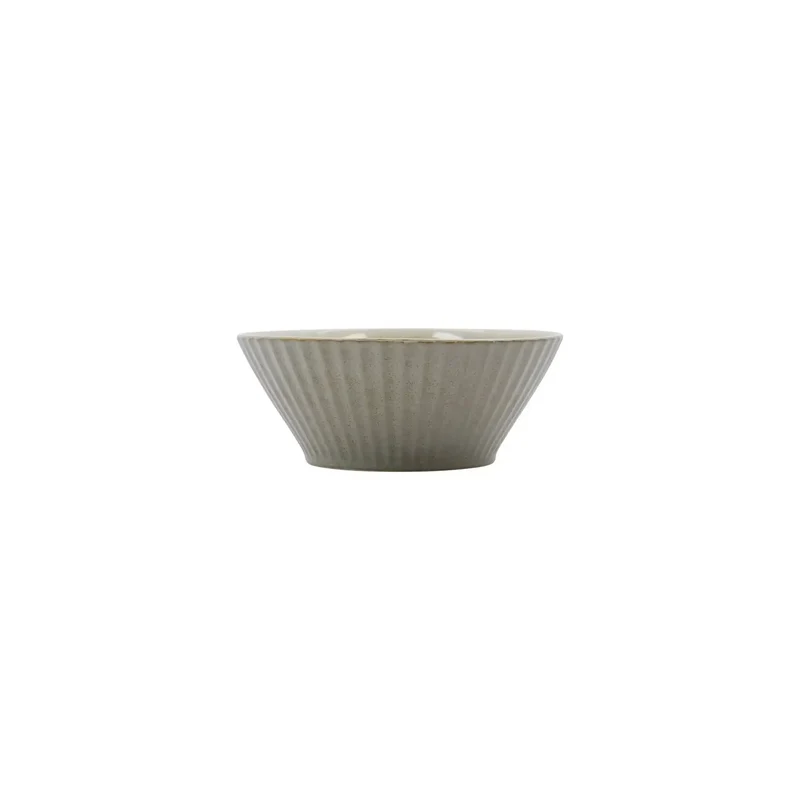 Schaal Pleat grijsbruin 15cm
