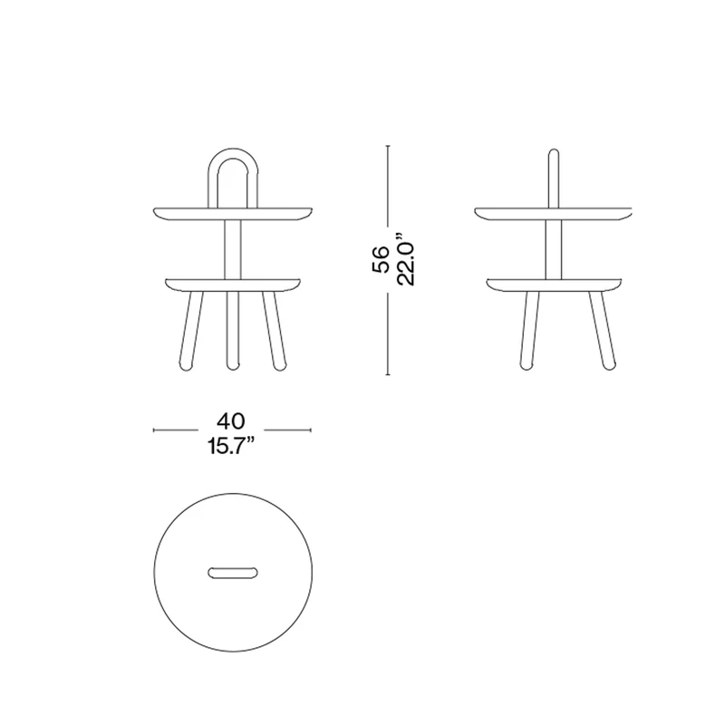 Wood Accent Table REACTION POETIQUE, designed by Jaime Hayon for Cassina