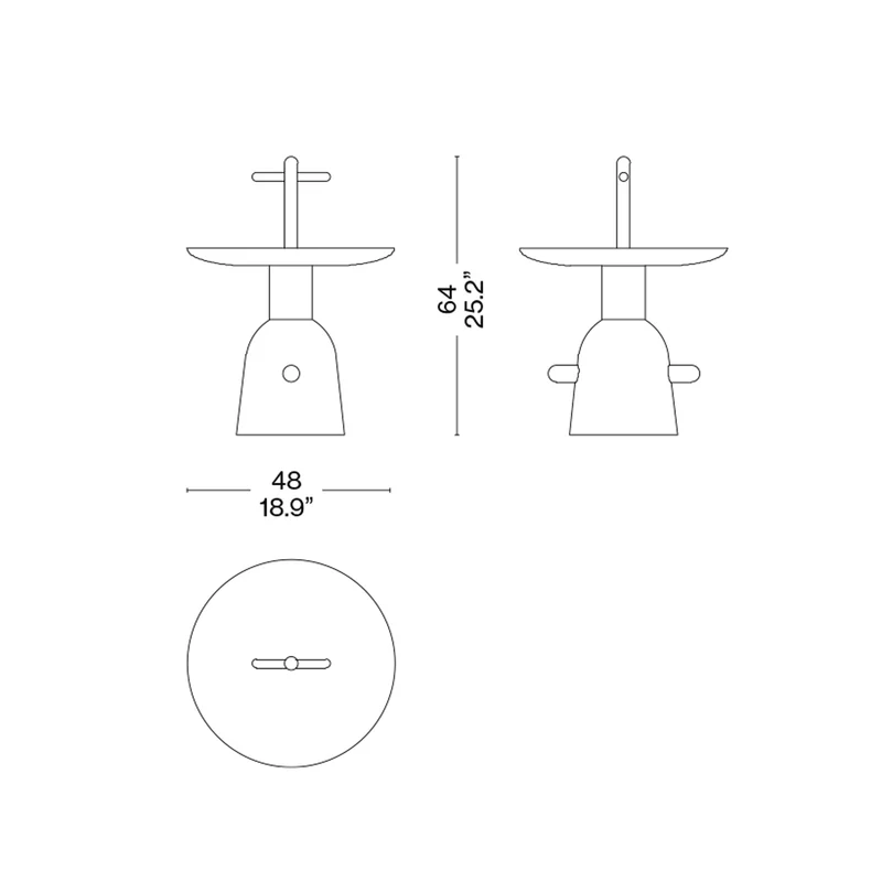 Wood Accent Table REACTION POETIQUE, designed by Jaime Hayon for Cassina