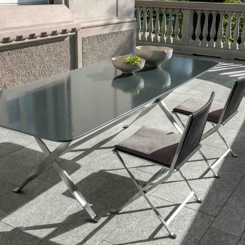 Outdoor Steel Dining Table GEORGE by Ludovica + Roberto Palomba for Talenti
