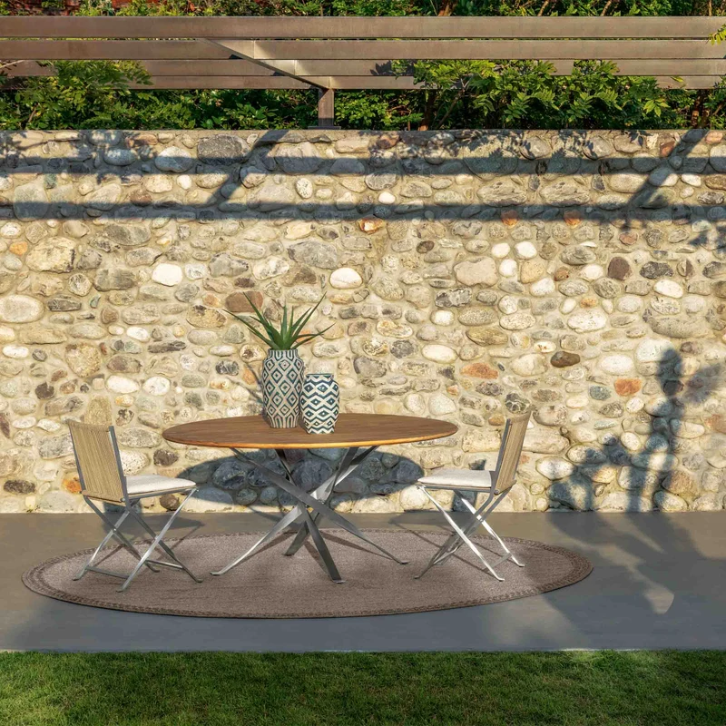Outdoor Steel Dining Table GEORGE by Ludovica + Roberto Palomba for Talenti