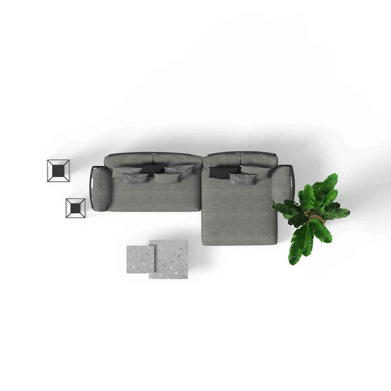 Outdoor Fabric Sectional Sofa SCACCO by Ludovica + Roberto Palomba for Talenti