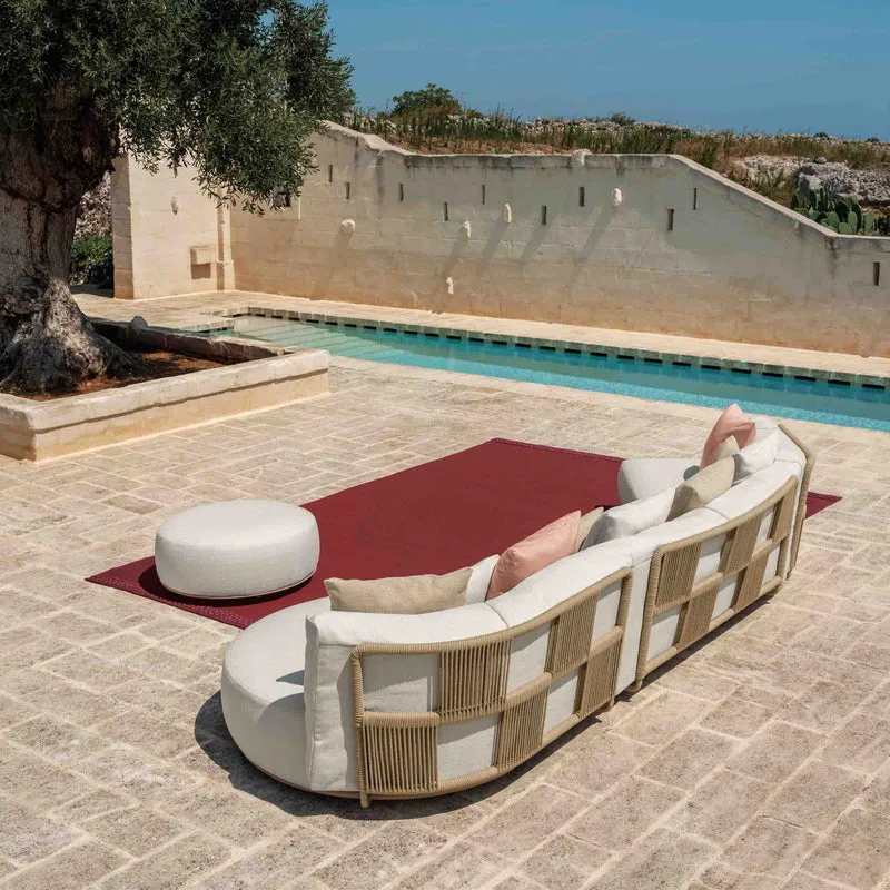Outdoor Fabric Oblique Sofa SCACCO by Ludovica + Roberto Palomba for Talenti