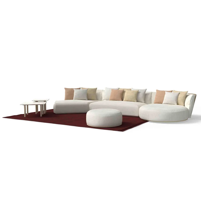 Outdoor Fabric Oblique Sofa SCACCO by Ludovica + Roberto Palomba for Talenti