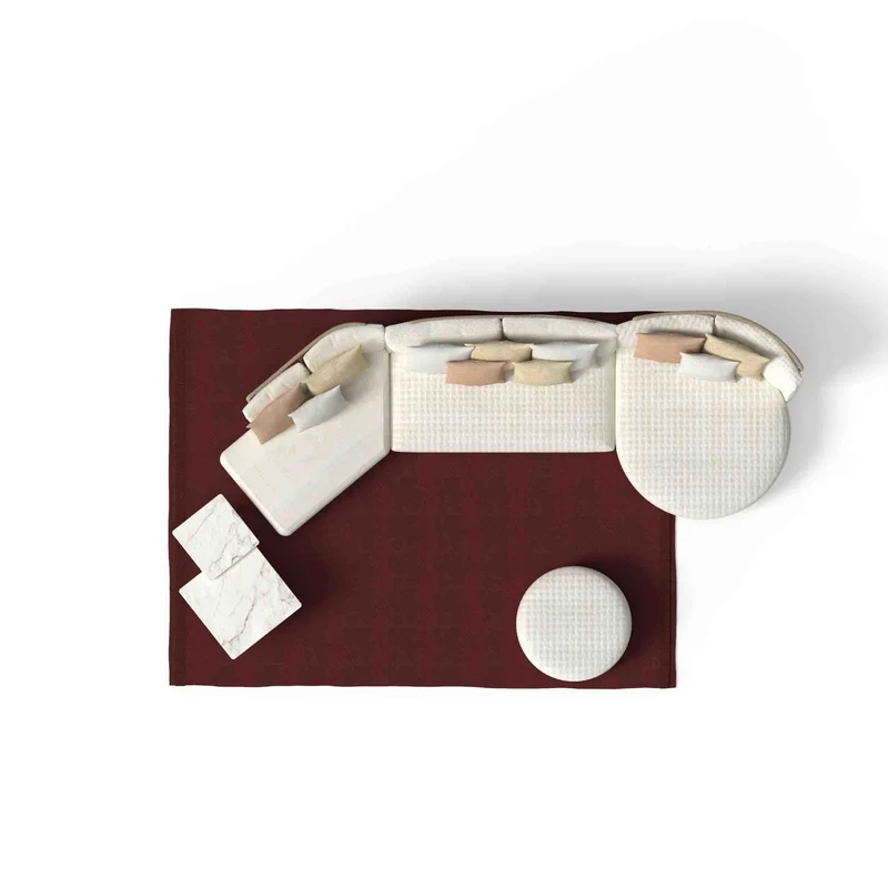 Outdoor Fabric Oblique Sofa SCACCO by Ludovica + Roberto Palomba for Talenti