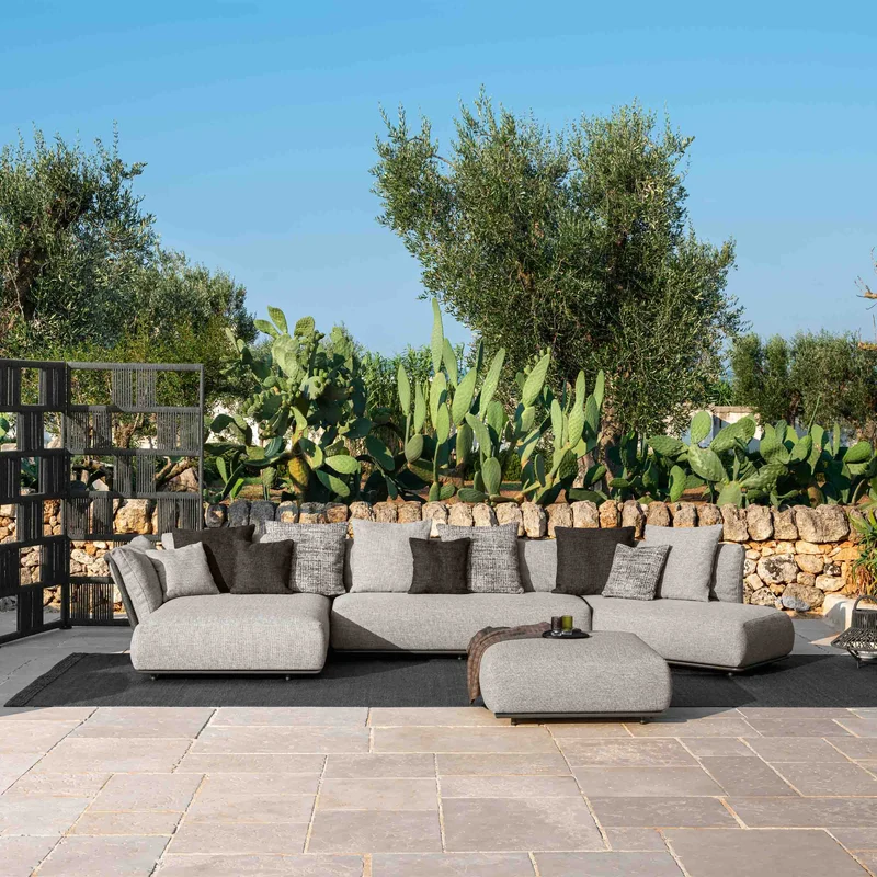 Outdoor Fabric Corner Sofa SCACCO by Ludovica + Roberto Palomba for Talenti