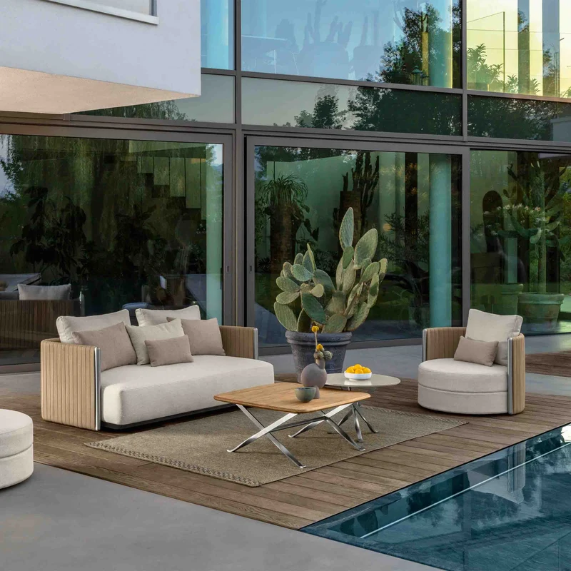 Outdoor Fabric Armchair GEORGE by Ludovica + Roberto Palomba for Talenti
