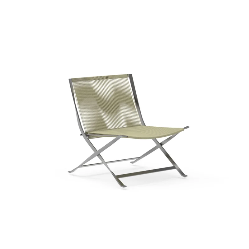 Outdoor Fabric and Steel Lounge Chair GEORGE by Ludovica + Roberto Palomba for Talenti