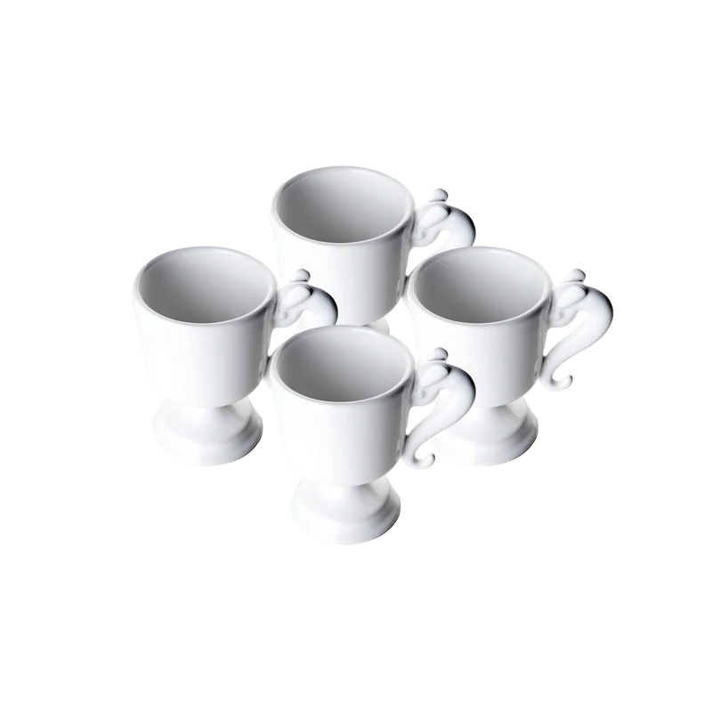Ceramic Espresso Cup GRIFO Set of Four by MikroDesign