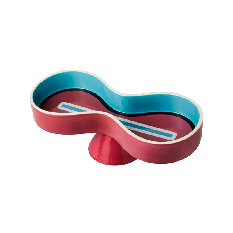 Ceramic Centrepiece BOLO Burgundy by Karim Rashid for Bitossi Ceramiche - Limited Edition