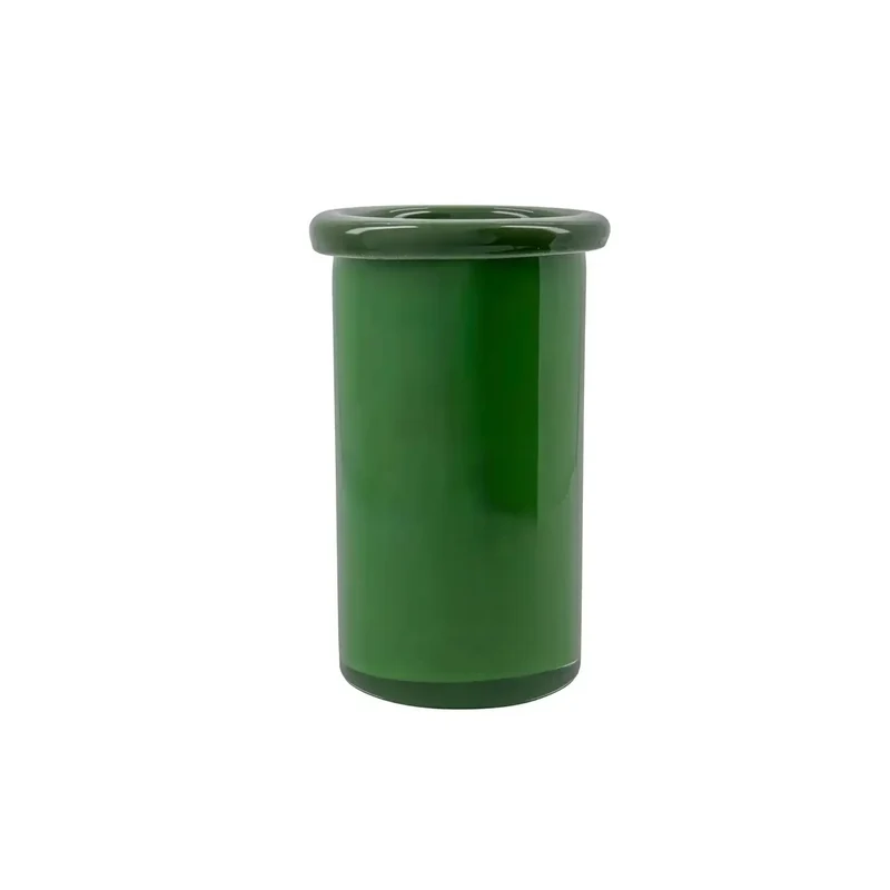 Vaas Buck groen glas 23cm