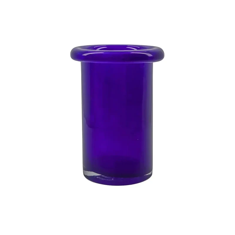 Vaas Buck blauw glas 23cm