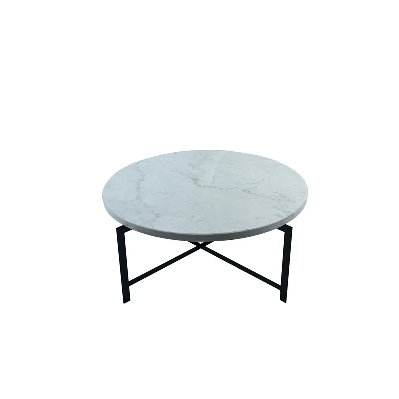 Carrara Marble Coffee Tables MOONS Set of Two by Nicola Di Froscia for DFdesignLab