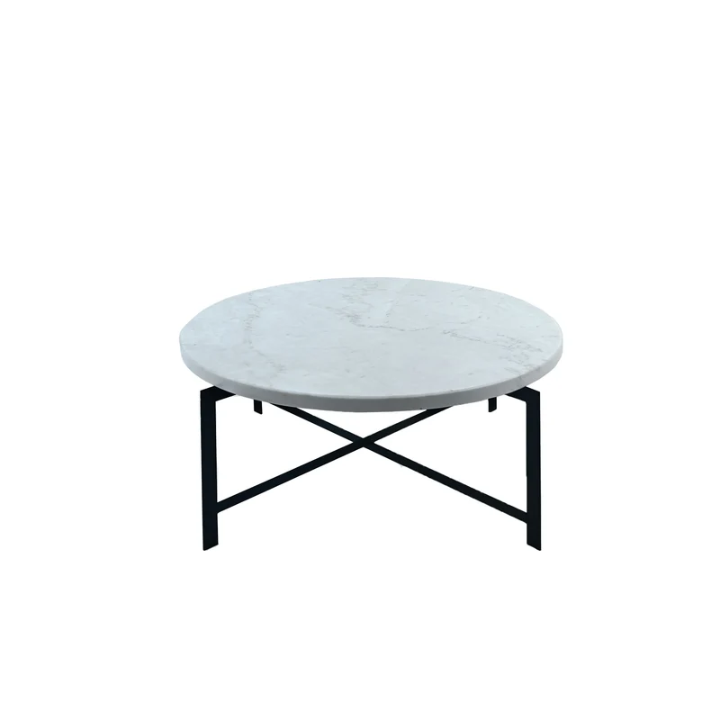 Carrara Marble Coffee Tables MOONS Set of Two by Nicola Di Froscia for DFdesignLab
