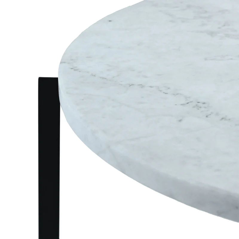 Carrara Marble Coffee Tables MOONS Set of Two by Nicola Di Froscia for DFdesignLab