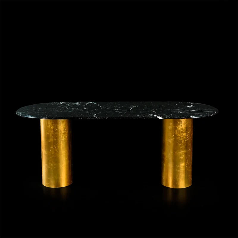 Marble Oval Dining Table ELLISSE NQ1 by Nicola Di Froscia for DFdesignLab