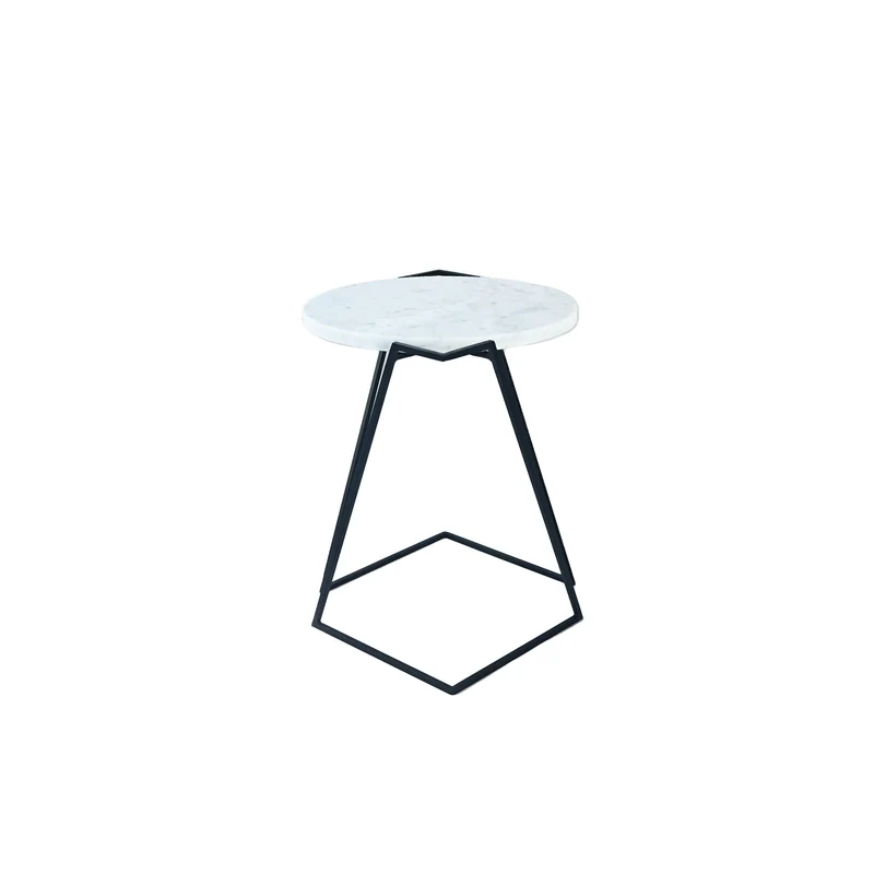 Carrara Marble Side Table SATURNO by Nicola Di Froscia for DFdesignLab