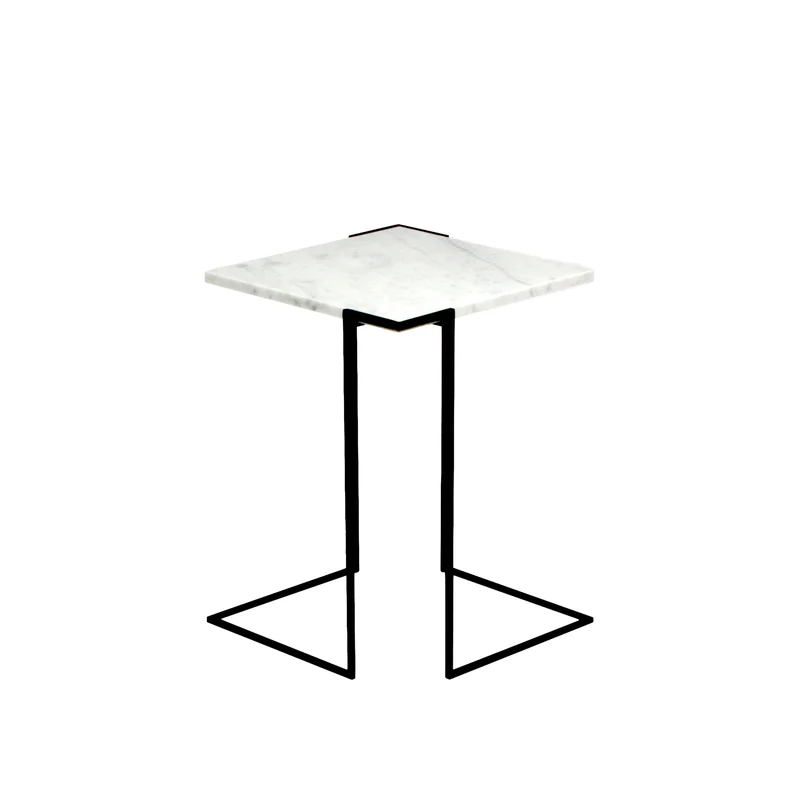 Carrara Marble Side Table GRAVITY by Nicola Di Froscia for DFdesignLab