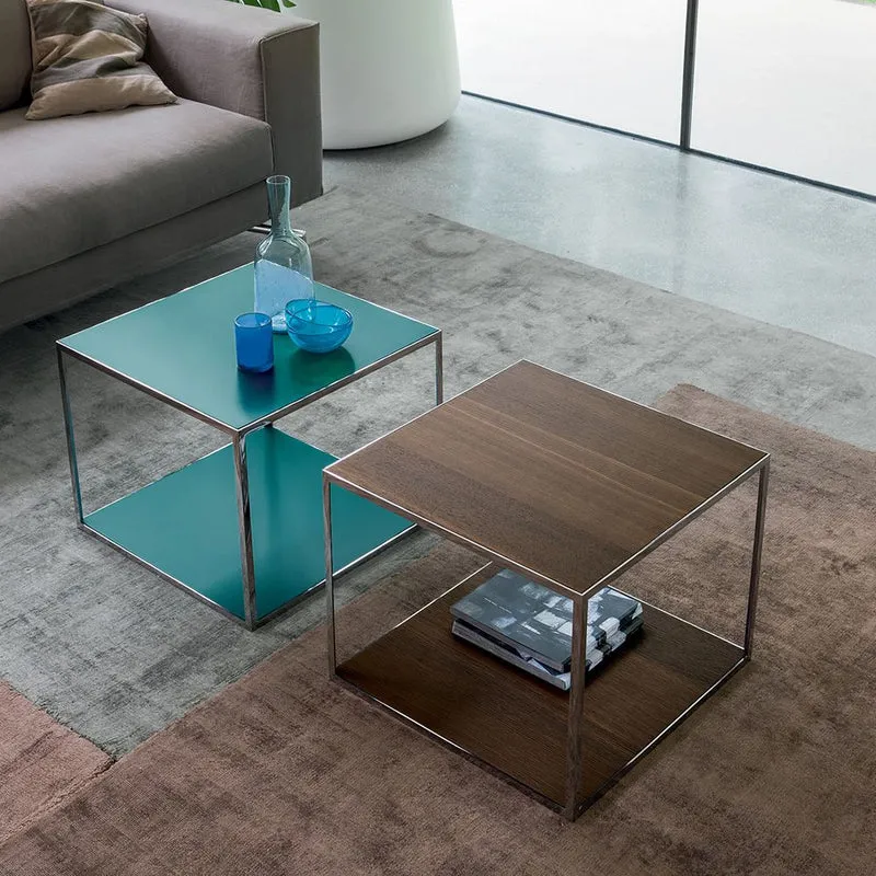 Pitagora small square coffee table by Dall'Agnese