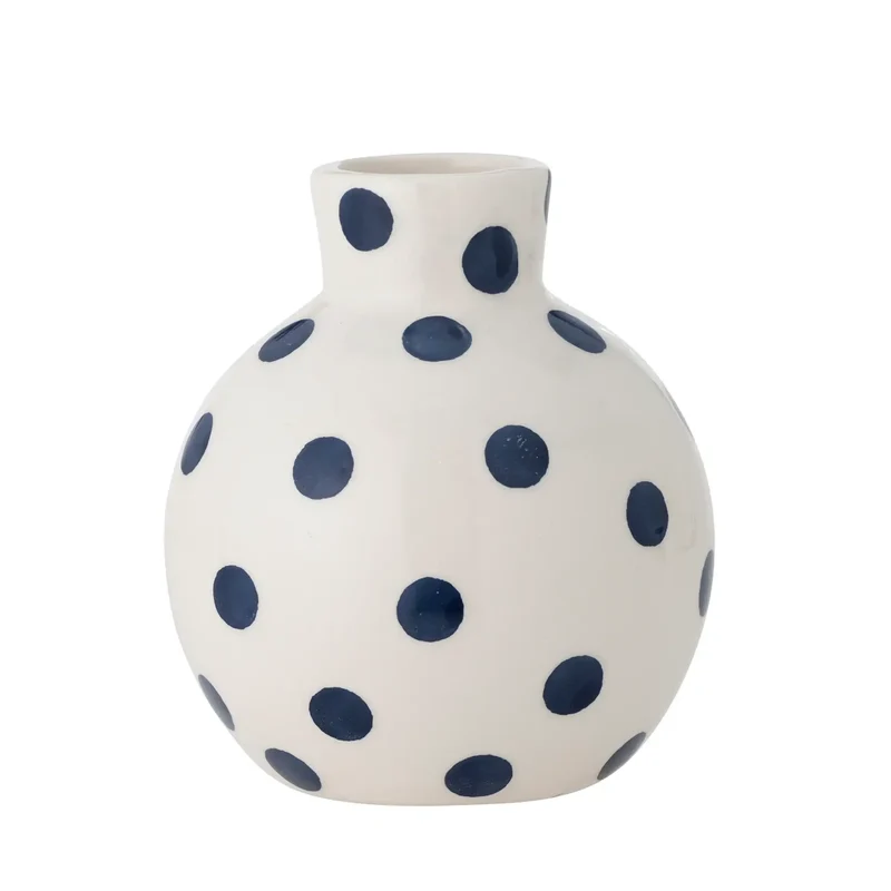 Vaas keramiek blauw Fian