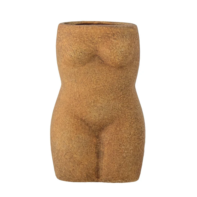 Vaas terracotta bruin Emeli 16cm