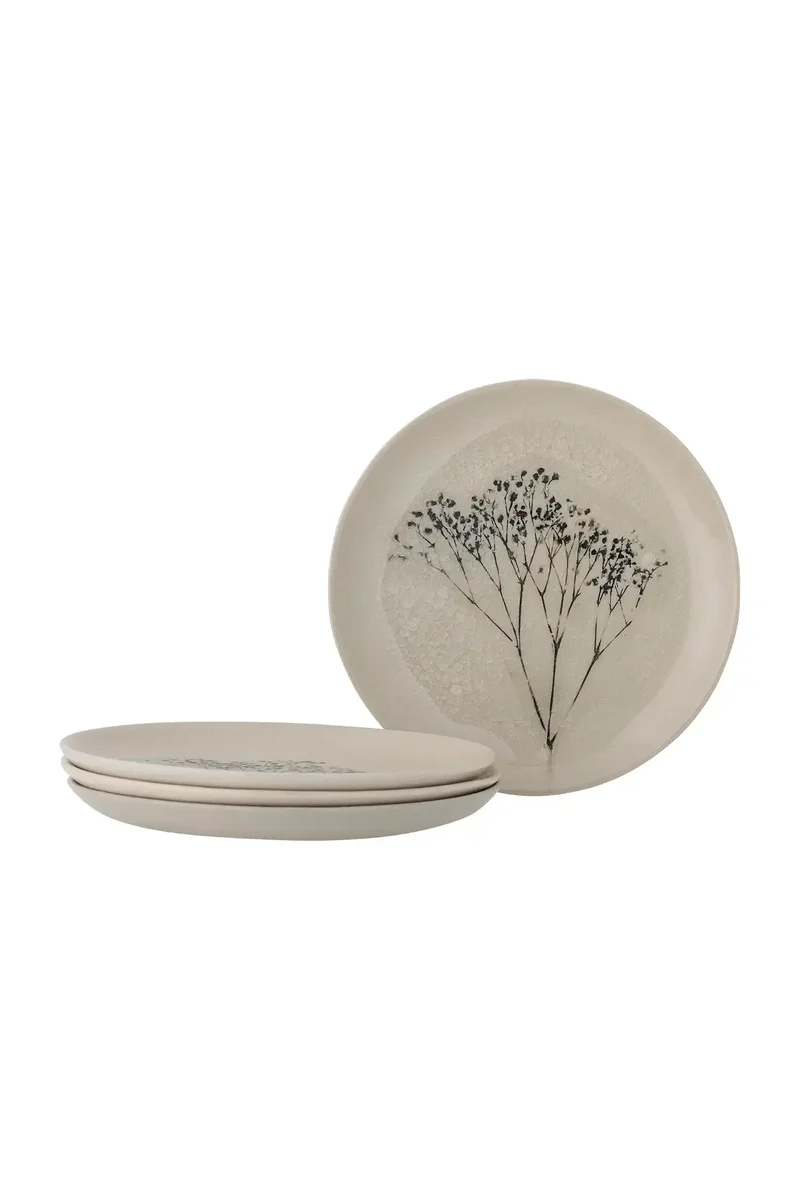 Bord aardewerk naturel Bea 22cm - set van 4