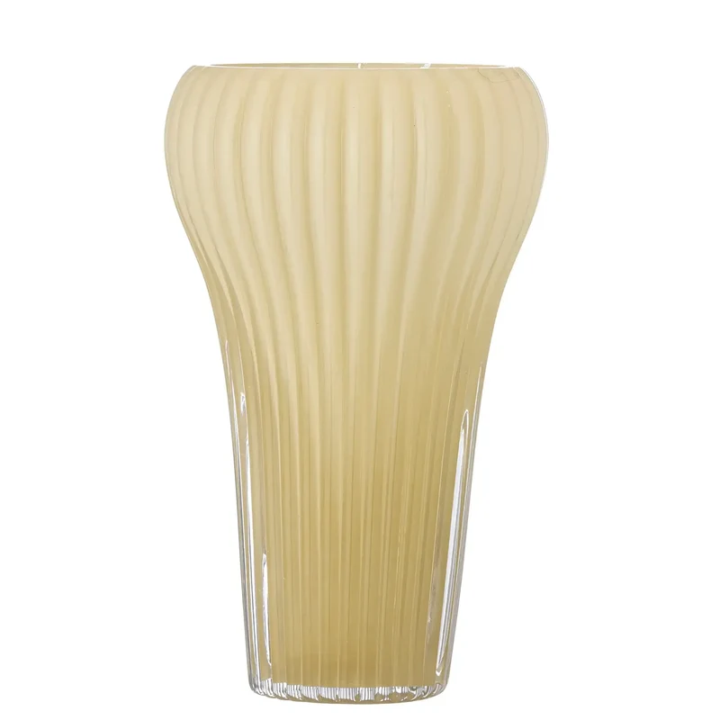 Vaas glas geel Averie 28cm