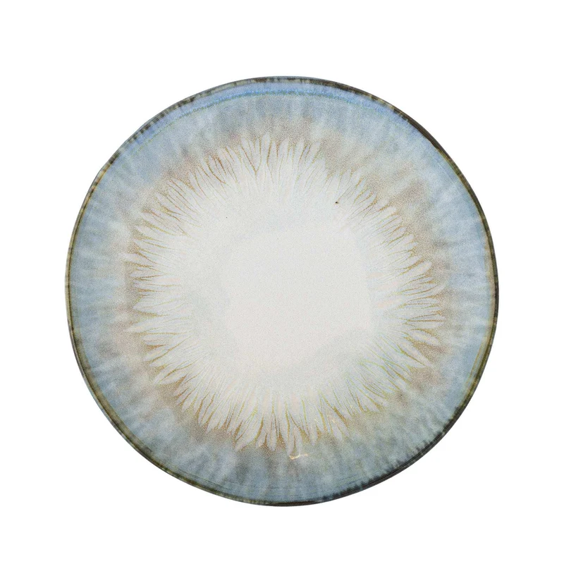 Bord aardewerk blauw Calen 18cm