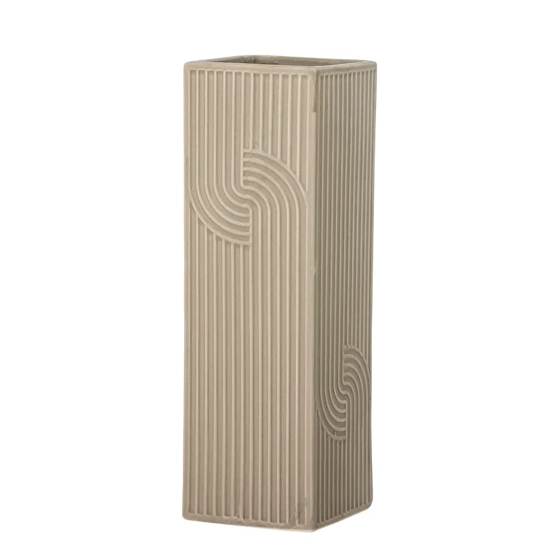 Vaas aardewerk bruin Heeira 26cm