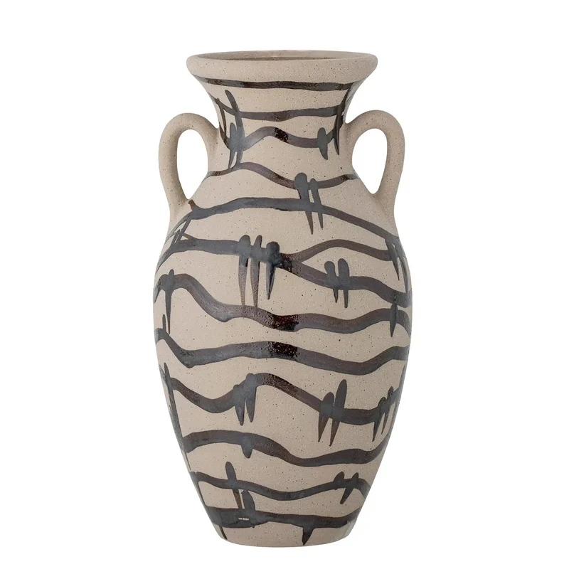 Vaas aardewerk zwart Ohana 31cm