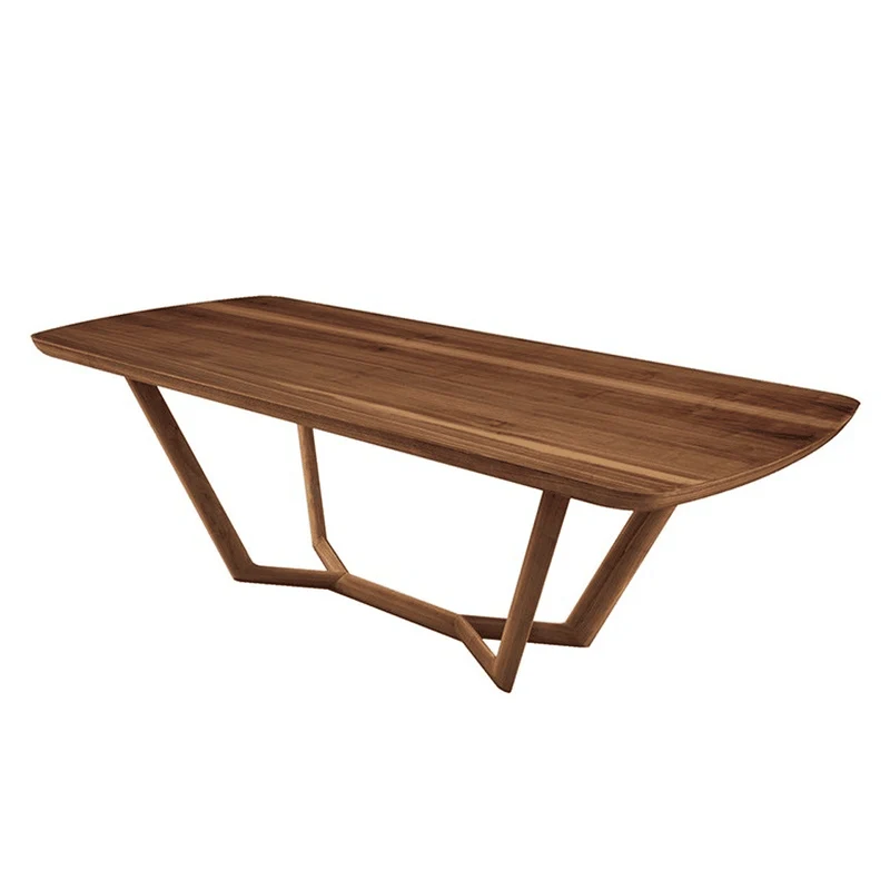 Tavolo GIULI in legno massello Noce 220x90cm By Oliver B.