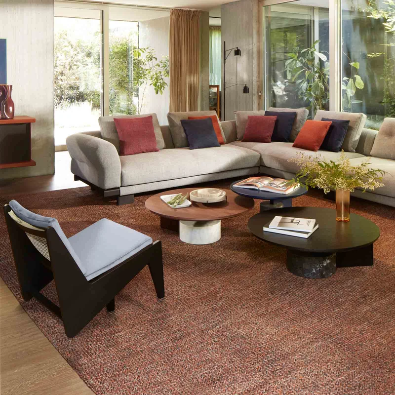 Wood and Vienna Straw Armchair KANGAROO Hommage à Pierre Jeanneret, designed by Cassina