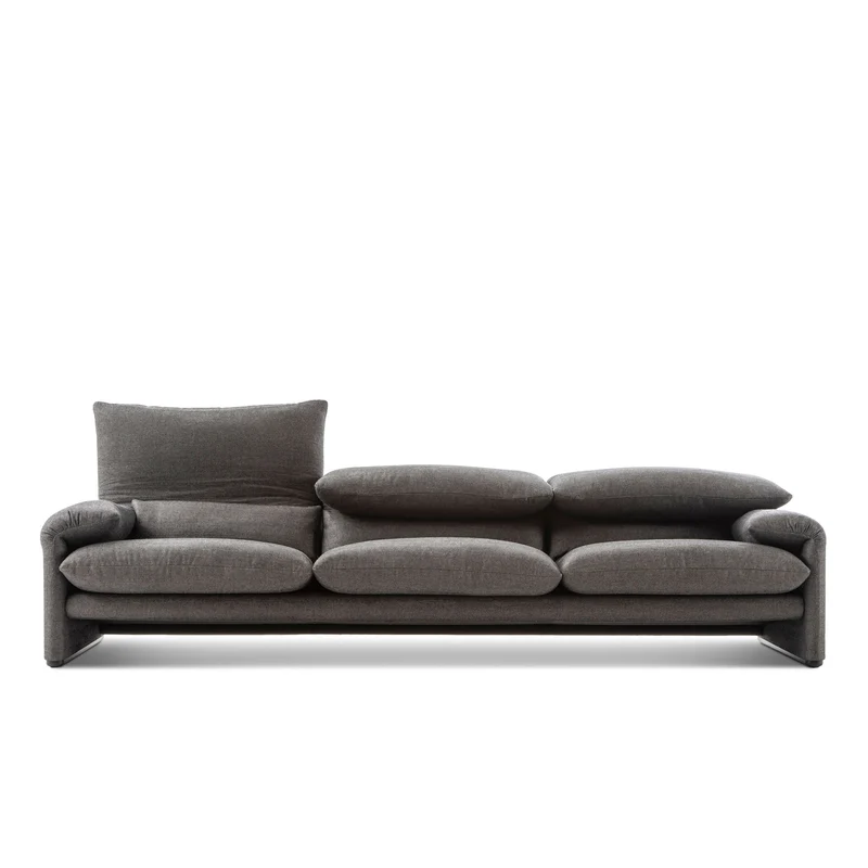 Fabric Three-Seater Sofa MARALUNGA MAXI, designed by Vico Magistretti for Cassina