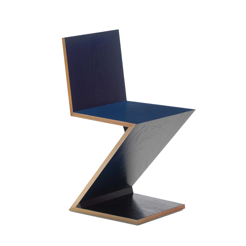 Cantilever Wood Chair ZIG ZAG, designed by Gerrit T. Rietveld for Cassina