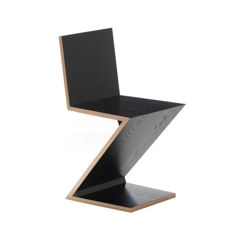 Cantilever Wood Chair ZIG ZAG, designed by Gerrit T. Rietveld for Cassina