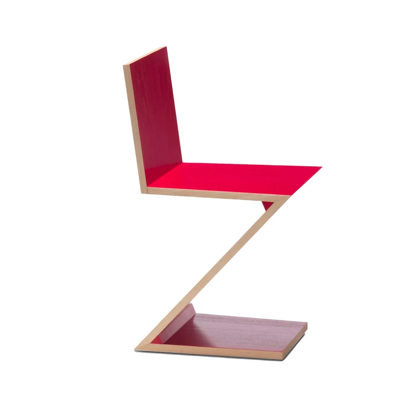 Cantilever Wood Chair ZIG ZAG, designed by Gerrit T. Rietveld for Cassina