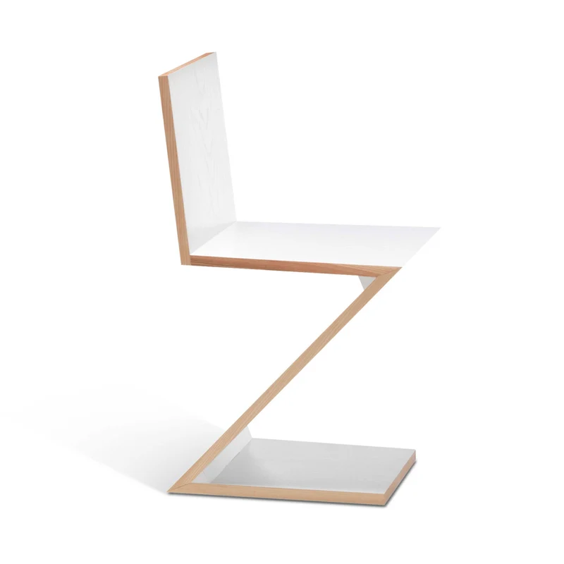 Cantilever Wood Chair ZIG ZAG, designed by Gerrit T. Rietveld for Cassina