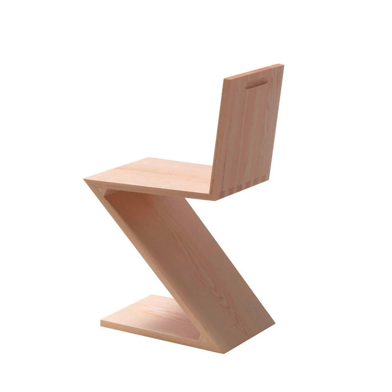 Cantilever Wood Chair ZIG ZAG, designed by Gerrit T. Rietveld for Cassina