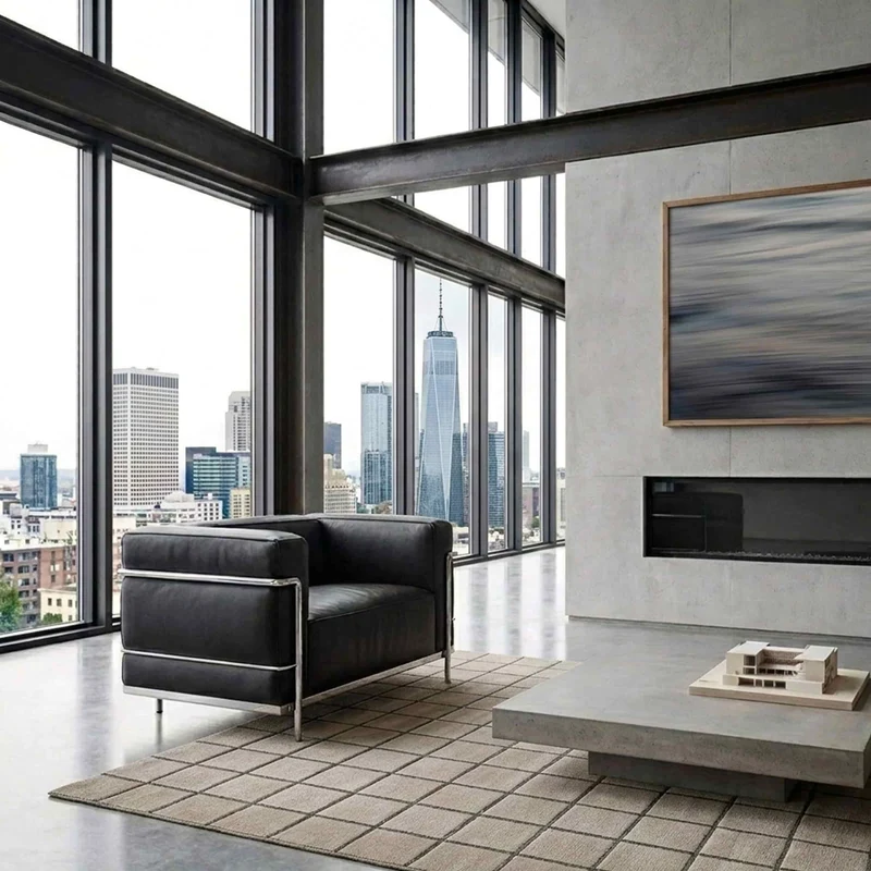 Armchair - "3, Fauteuil Grand Confort, Grand Modèle" designed by Le Corbusier, Pierre Jeanneret, Charlotte Perriand for Cassina