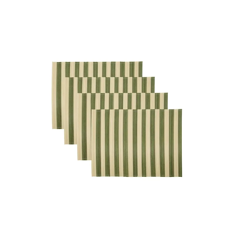 Placemat Rayas groen - 4 stuks