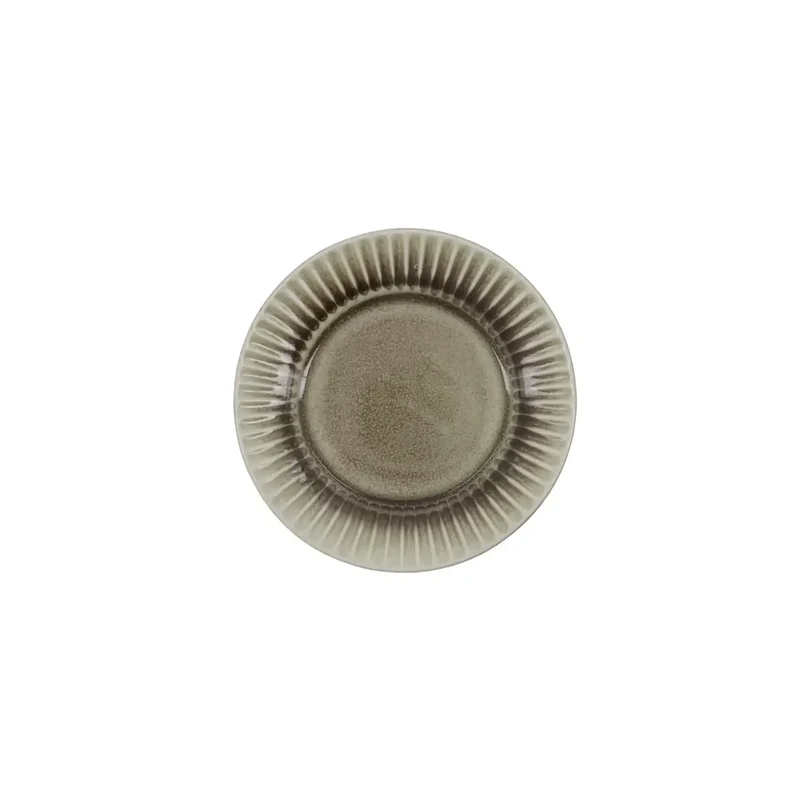 Cakebord Pleat grijsbruin 16cm