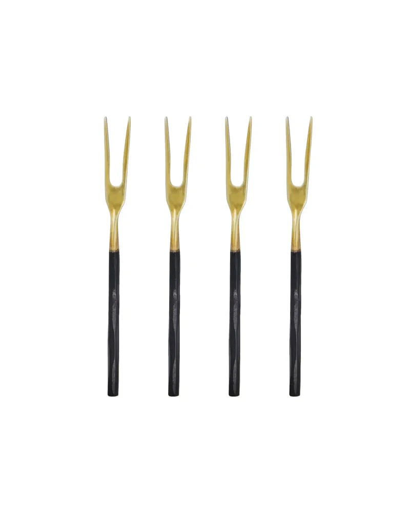 Keukengerei Fork Antiek brons - 4 stuks