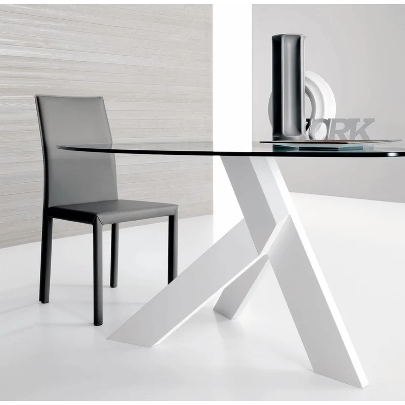 Moa Oval Fixed Wooden Dining Table – Compar | Italian Craftsmanship & Elegance