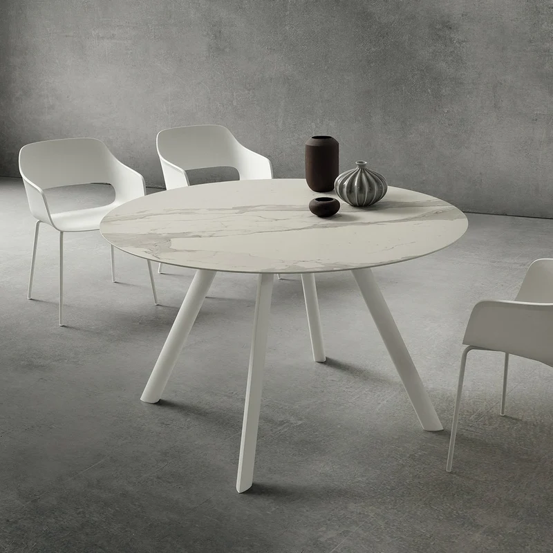 Nicola Round Fixed Dining Table – La Primavera | Italian Elegance & Craftsmanship