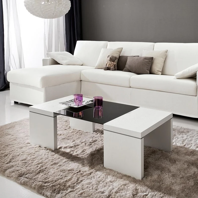 Melissa Wooden Coffee Table with Insert by La Primavera