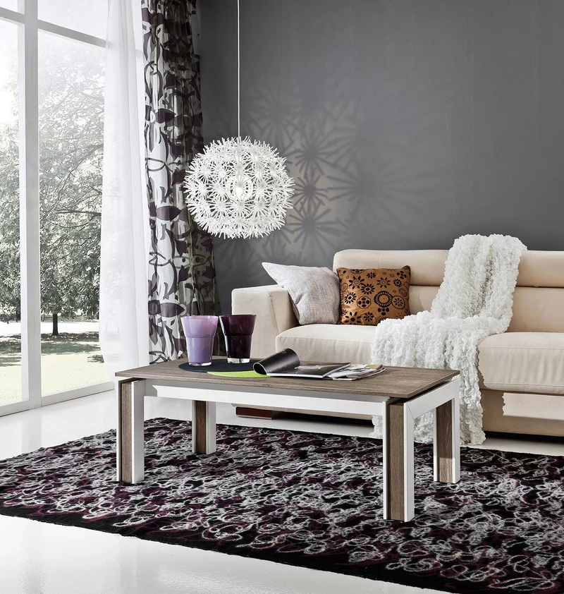 Letizia Wooden Storage Coffee Table with Inserts by La Primavera