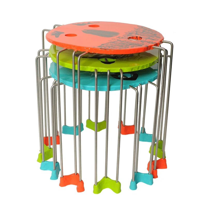 Set of 3 Resin Coffee Tables TRIPLE PLAY by Gaetano Pesce for Fish Design